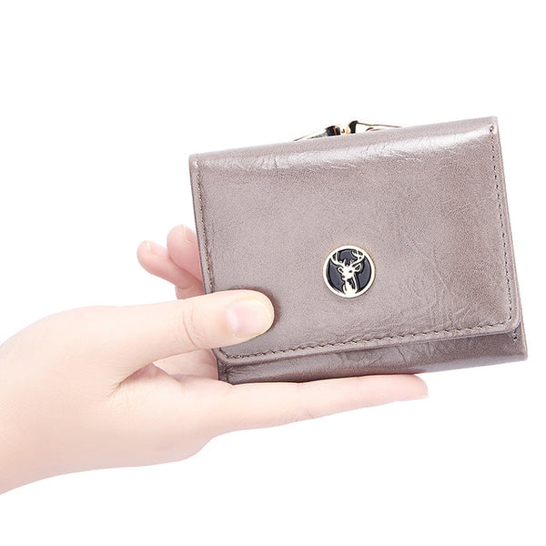 Short Women's Wallet for Woman Small Wallets Leather Coin Purse Ladies Fashion Hasp Female Wallet Mini for Student Card Holders