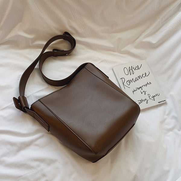 Pu Leather Shoulder Bag 2019 Fashion Women Luxury Handbags Purses Solid Color Wallet Bag
