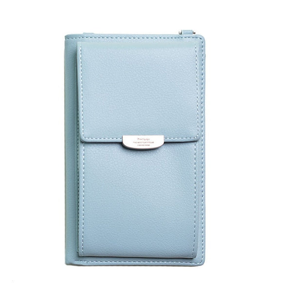 2019 New Women Casual Wallet Brand Cell Phone Wallet Big Card Holders Wallet Handbag Purse Clutch Messenger Shoulder Straps Bag