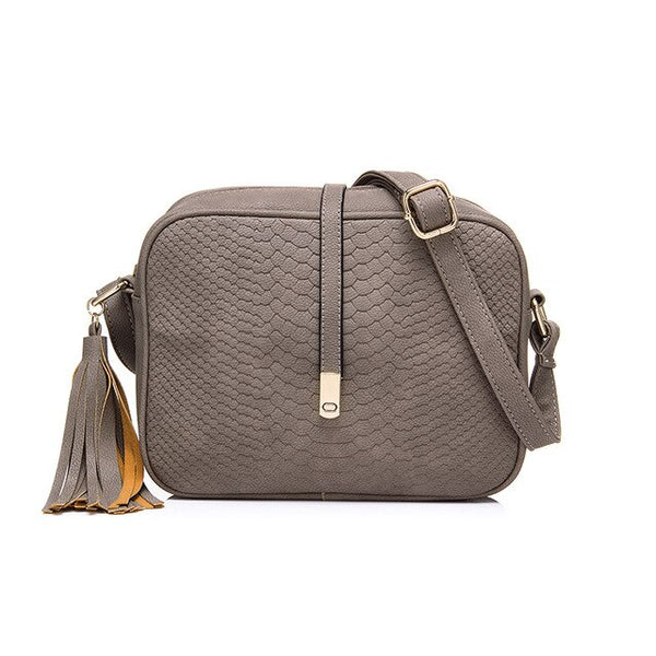 REALER kleine schulter tasche für frauen messenger taschen damen retro PU leder handtasche geldbörse mit quasten weiblichen crossbody-tasche