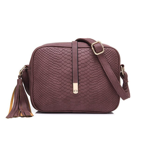 REALER kleine schulter tasche für frauen messenger taschen damen retro PU leder handtasche geldbörse mit quasten weiblichen crossbody-tasche