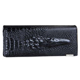 10 Colors Women Wallet Female Coin Purses Holders Genuine Leather 3D Embossing Alligator Ladies Crocodile Long Clutch Bags