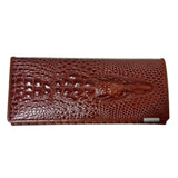 10 Colors Women Wallet Female Coin Purses Holders Genuine Leather 3D Embossing Alligator Ladies Crocodile Long Clutch Bags