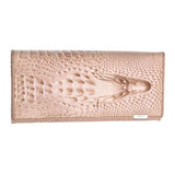 10 Colors Women Wallet Female Coin Purses Holders Genuine Leather 3D Embossing Alligator Ladies Crocodile Long Clutch Bags