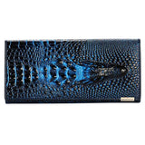 10 Colors Women Wallet Female Coin Purses Holders Genuine Leather 3D Embossing Alligator Ladies Crocodile Long Clutch Bags