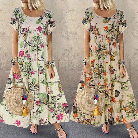 Sexy V Neck Sleeveless Sling Irregular Hem Ruffled Wrap Hip Women Dress Holiday Slim Waist Fashion Daily Printed Gift Party