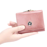 Short Women's Wallet for Woman Small Wallets Leather Coin Purse Ladies Fashion Hasp Female Wallet Mini for Student Card Holders