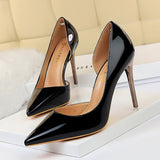 BIGTREE Shoes New Patent Leather Wonen Pumps Fashion Office Shoes Women Sexy High Heels Shoes Women's Wedding Shoes Party