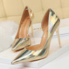 BIGTREE Shoes New Patent Leather Wonen Pumps Fashion Office Shoes Women Sexy High Heels Shoes Women's Wedding Shoes Party
