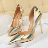 BIGTREE Shoes New Patent Leather Wonen Pumps Fashion Office Shoes Women Sexy High Heels Shoes Women's Wedding Shoes Party