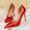 BIGTREE Shoes New Patent Leather Wonen Pumps Fashion Office Shoes Women Sexy High Heels Shoes Women's Wedding Shoes Party