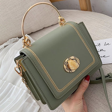 Pu Leather Shoulder Bag 2019 Fashion Women Luxury Handbags Purses Solid Color Wallet Bag