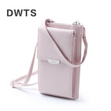 2019 New Women Casual Wallet Brand Cell Phone Wallet Big Card Holders Wallet Handbag Purse Clutch Messenger Shoulder Straps Bag