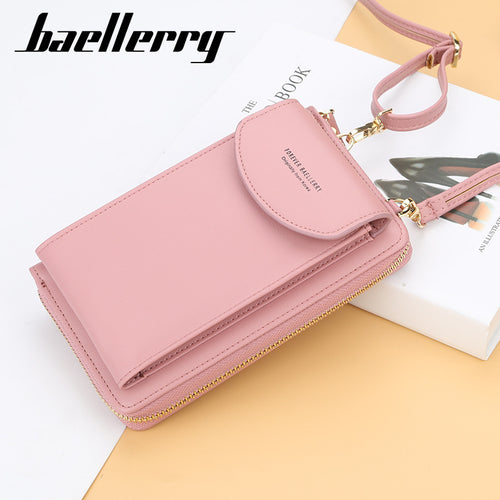 Baellerry 2019 Women Wallet Brand Cell Phone Wallet Big Card Holders Wallet Handbag Purse Clutch Messenger Shoulder Straps Bag