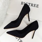 BIGTREE shoes Women's high heels sexy pumps Blue heels 2020 Female party shoe ladies stiletto pointed fashion zapatos de mujer