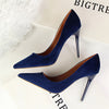 BIGTREE shoes Women's high heels sexy pumps Blue heels 2020 Female party shoe ladies stiletto pointed fashion zapatos de mujer