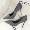 BIGTREE shoes Women's high heels sexy pumps Blue heels 2020 Female party shoe ladies stiletto pointed fashion zapatos de mujer