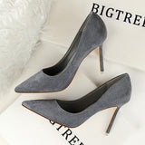 BIGTREE shoes Women's high heels sexy pumps Blue heels 2020 Female party shoe ladies stiletto pointed fashion zapatos de mujer