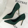 BIGTREE shoes Women's high heels sexy pumps Blue heels 2020 Female party shoe ladies stiletto pointed fashion zapatos de mujer