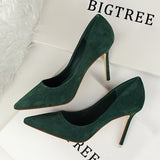 BIGTREE shoes Women's high heels sexy pumps Blue heels 2020 Female party shoe ladies stiletto pointed fashion zapatos de mujer