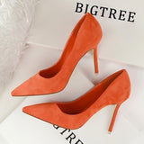 BIGTREE shoes Women's high heels sexy pumps Blue heels 2020 Female party shoe ladies stiletto pointed fashion zapatos de mujer