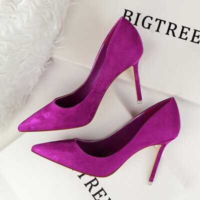 BIGTREE shoes Women's high heels sexy pumps Blue heels 2020 Female party shoe ladies stiletto pointed fashion zapatos de mujer