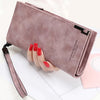 Mulheres carteiras moda senhora wristlet bolsas saco de dinheiro longo zíper moeda bolsa cartões id titular embreagem mulher carteira burse notecase