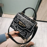 Designer de moda graffiti bolsas femininas couro do plutônio pequeno saco aleta luxo crossbody sacos para noite bolsa embreagem 2020