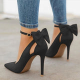 Frauen High Heels Marke Pumpen Frauen Schuhe Spitz Schnalle Schmetterling Sommer Sexy Party Schuhe Hochzeit Schuhe Plus Größe DE