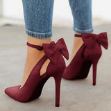 Frauen High Heels Marke Pumpen Frauen Schuhe Spitz Schnalle Schmetterling Sommer Sexy Party Schuhe Hochzeit Schuhe Plus Größe DE