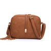 REALER kleine schulter tasche für frauen messenger taschen damen retro PU leder handtasche geldbörse mit quasten weiblichen crossbody-tasche
