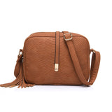 REALER kleine schulter tasche für frauen messenger taschen damen retro PU leder handtasche geldbörse mit quasten weiblichen crossbody-tasche