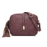 REALER kleine schulter tasche für frauen messenger taschen damen retro PU leder handtasche geldbörse mit quasten weiblichen crossbody-tasche