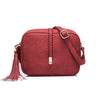 REALER kleine schulter tasche für frauen messenger taschen damen retro PU leder handtasche geldbörse mit quasten weiblichen crossbody-tasche