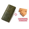 KAVIS Genuine Leather Women Clutch Wallet and Female Coin Purse Portomonee Clamp For Phone Bag Card Holder Handy Passport Holder