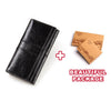 KAVIS Genuine Leather Women Clutch Wallet and Female Coin Purse Portomonee Clamp For Phone Bag Card Holder Handy Passport Holder